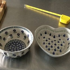 2 peices of polish pottery